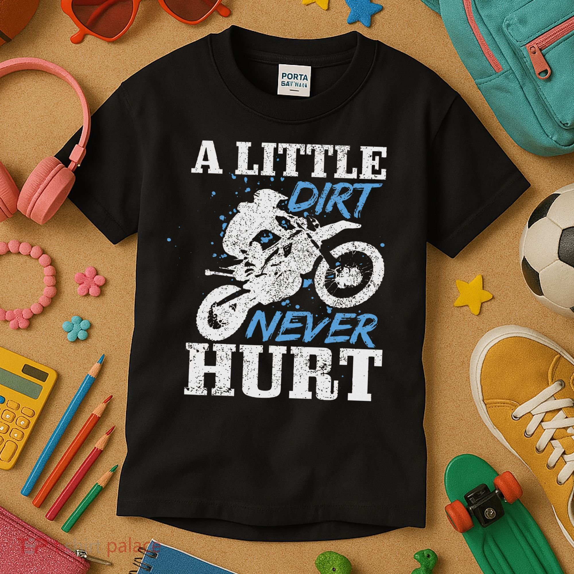 Motocross Dirt Bike Mx Racing Biker Kids T-Shirt