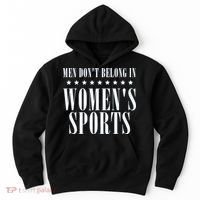 Man Dont Belong In Woman Sports Hoodie thumb 0