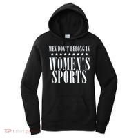 Man Dont Belong In Woman Sports Women's Hoodie thumb 0