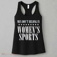 Man Dont Belong In Woman Sports Women's Tank Top thumb 3