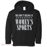 Man Dont Belong In Woman Sports Toddler Hoodie thumb 0