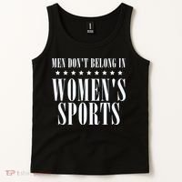 Man Dont Belong In Woman Sports Tank Top thumb 2