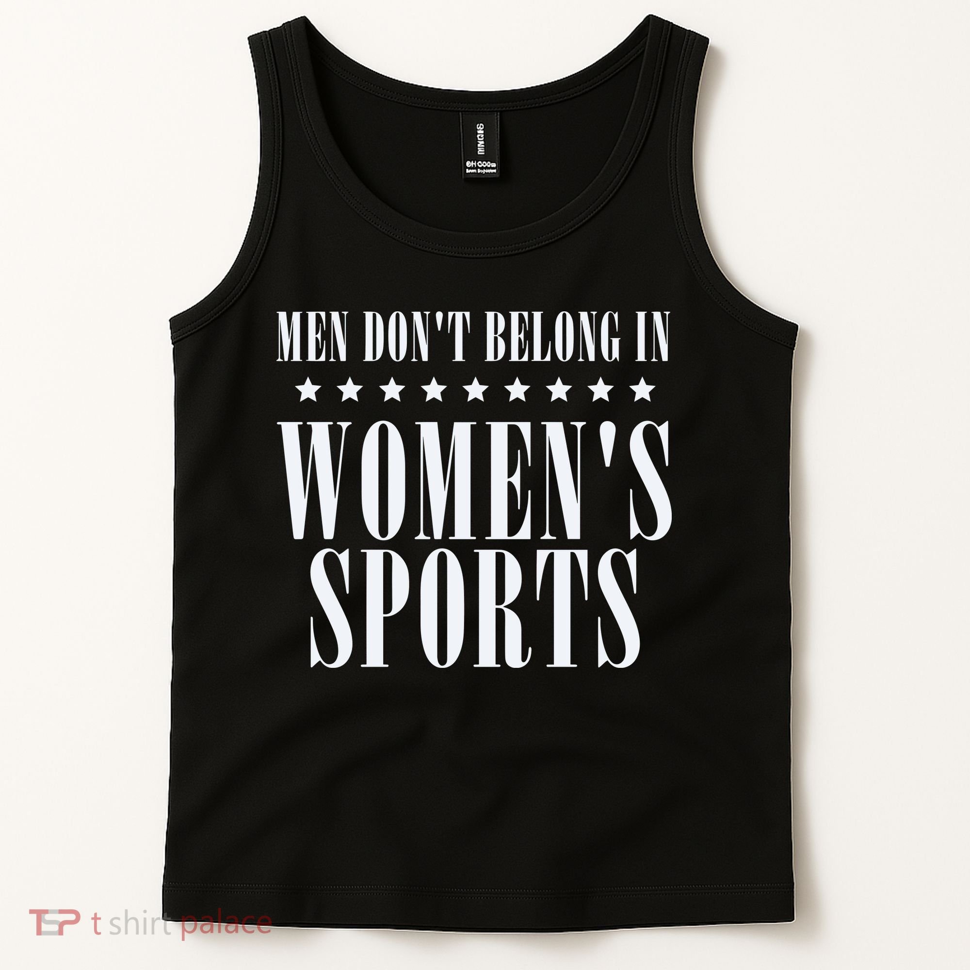 Man Dont Belong In Woman Sports Tank Top