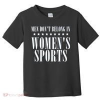 Man Dont Belong In Woman Sports Toddler T-Shirt thumb 0