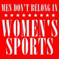Man Dont Belong In Woman Sports Santa Hat thumb 1