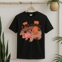 Moo Deng Bouncy Pig In Thai Picture The Cute Baby Hippo Gift T-Shirt thumb 2