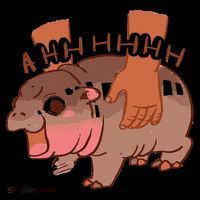 Moo Deng Bouncy Pig In Thai Picture The Cute Baby Hippo Gift Coffee Mug thumb 5