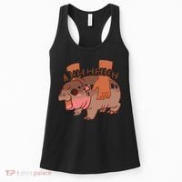 Moo Deng Bouncy Pig In Thai Picture The Cute Baby Hippo Gift Women's Tank Top thumb 0