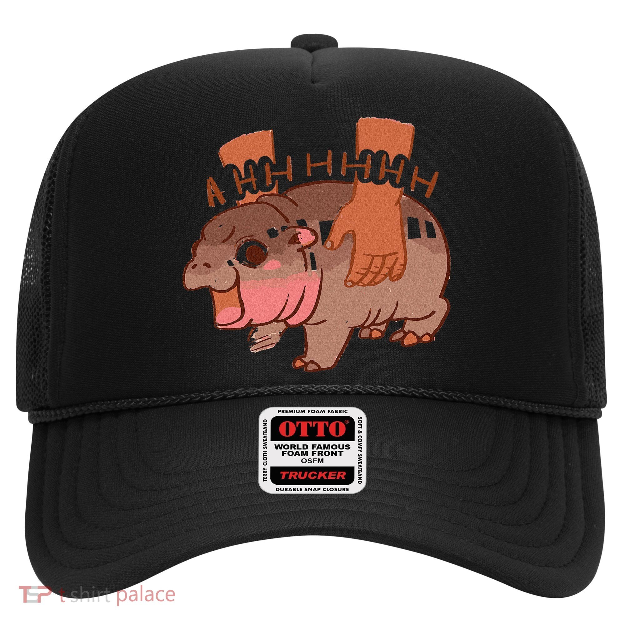 Moo Deng Bouncy Pig In Thai Picture The Cute Baby Hippo Gift Hat