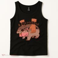 Moo Deng Bouncy Pig In Thai Picture The Cute Baby Hippo Gift Tank Top thumb 2