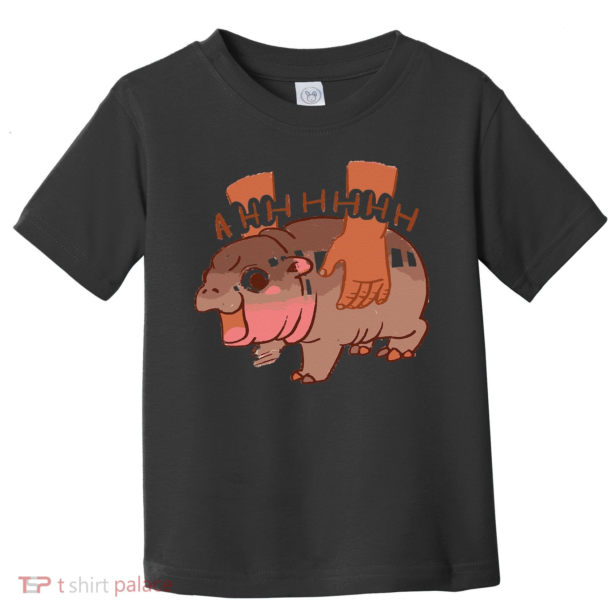Moo Deng Bouncy Pig In Thai Picture The Cute Baby Hippo Gift Toddler T-Shirt