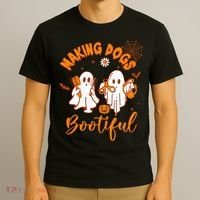 Making Dogs Bootiful Funny Halloween Dog Grooming Groomer T-Shirt thumb 3