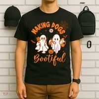 Making Dogs Bootiful Funny Halloween Dog Grooming Groomer T-Shirt thumb 6