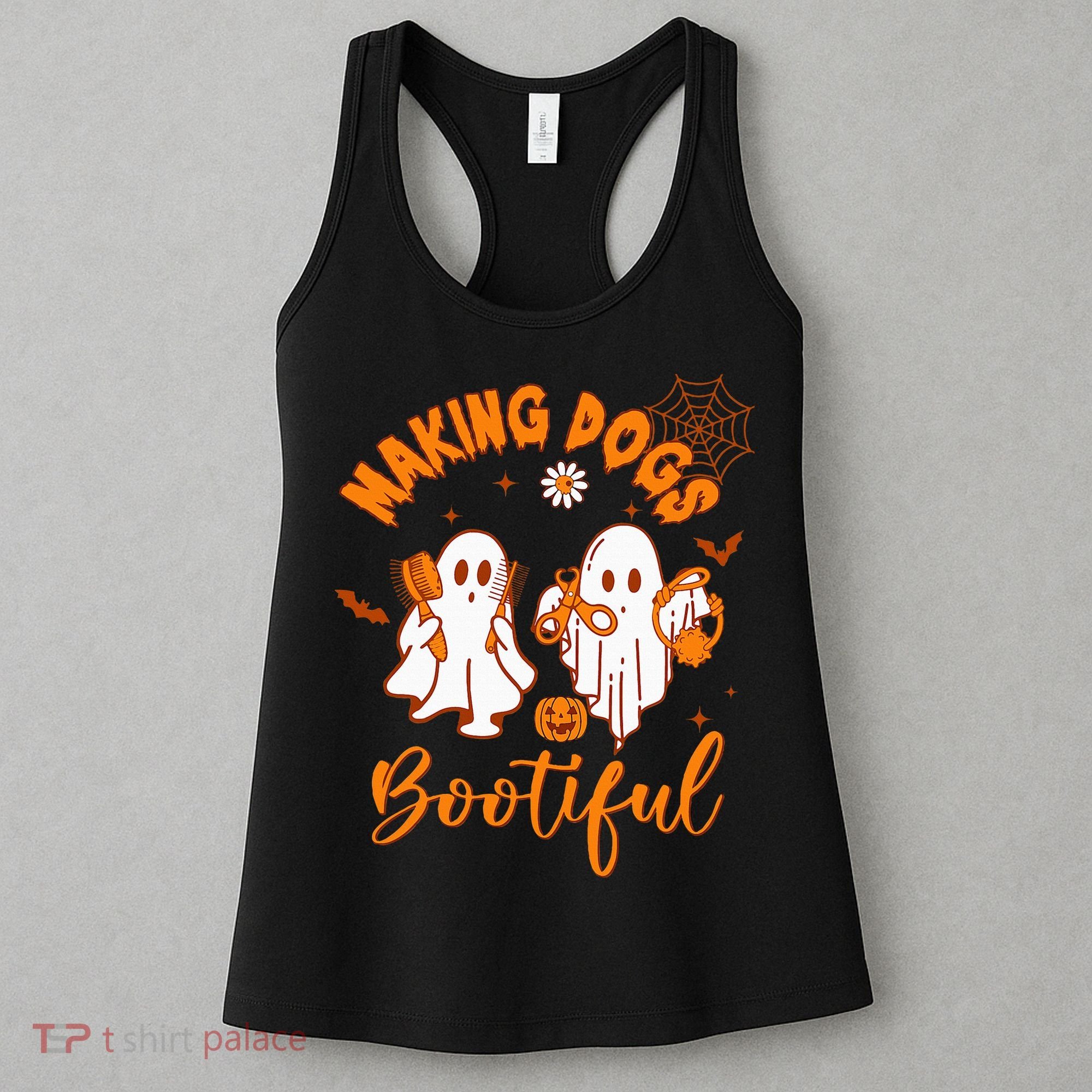 Making Dogs Bootiful Funny Halloween Dog Grooming Groomer Women's Tank Top
