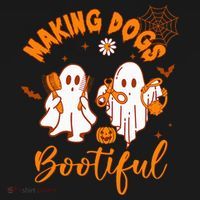 Making Dogs Bootiful Funny Halloween Dog Grooming Groomer Women's Tank Top thumb 5
