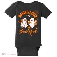 Making Dogs Bootiful Funny Halloween Dog Grooming Groomer Baby Bodysuit thumb 0
