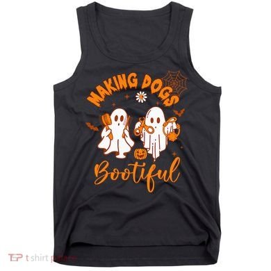 Making Dogs Bootiful Funny Halloween Dog Grooming Groomer Tank Top