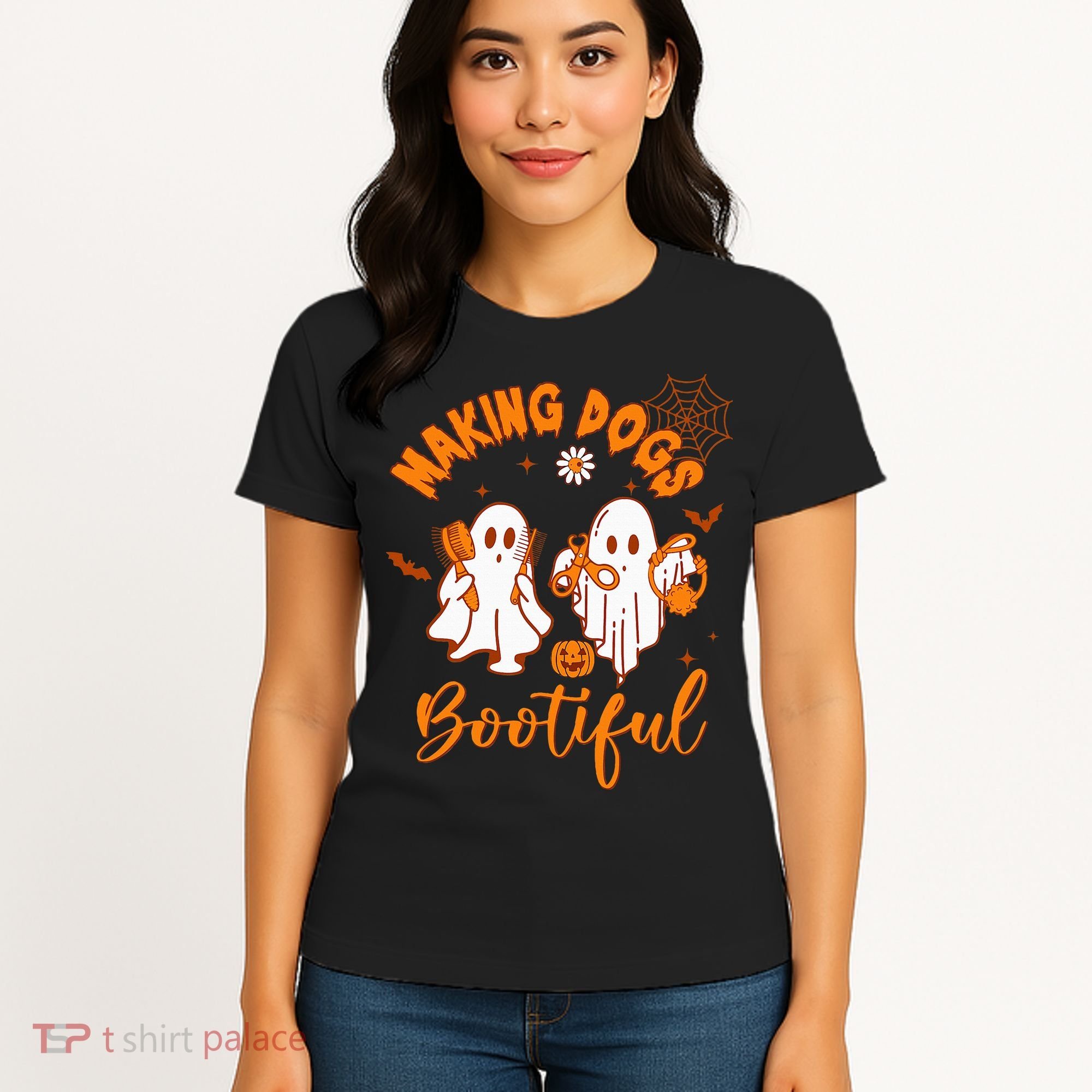 Making Dogs Bootiful Funny Halloween Dog Grooming Groomer Women's T-Shirt