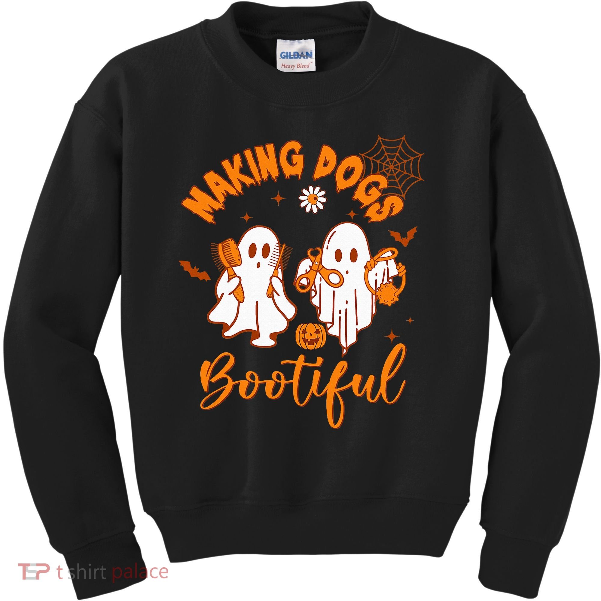 Making Dogs Bootiful Funny Halloween Dog Grooming Groomer Kids Sweatshirt