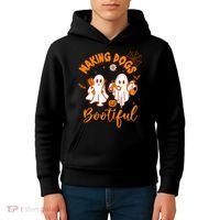 Making Dogs Bootiful Funny Halloween Dog Grooming Groomer Kids Hoodie thumb 4