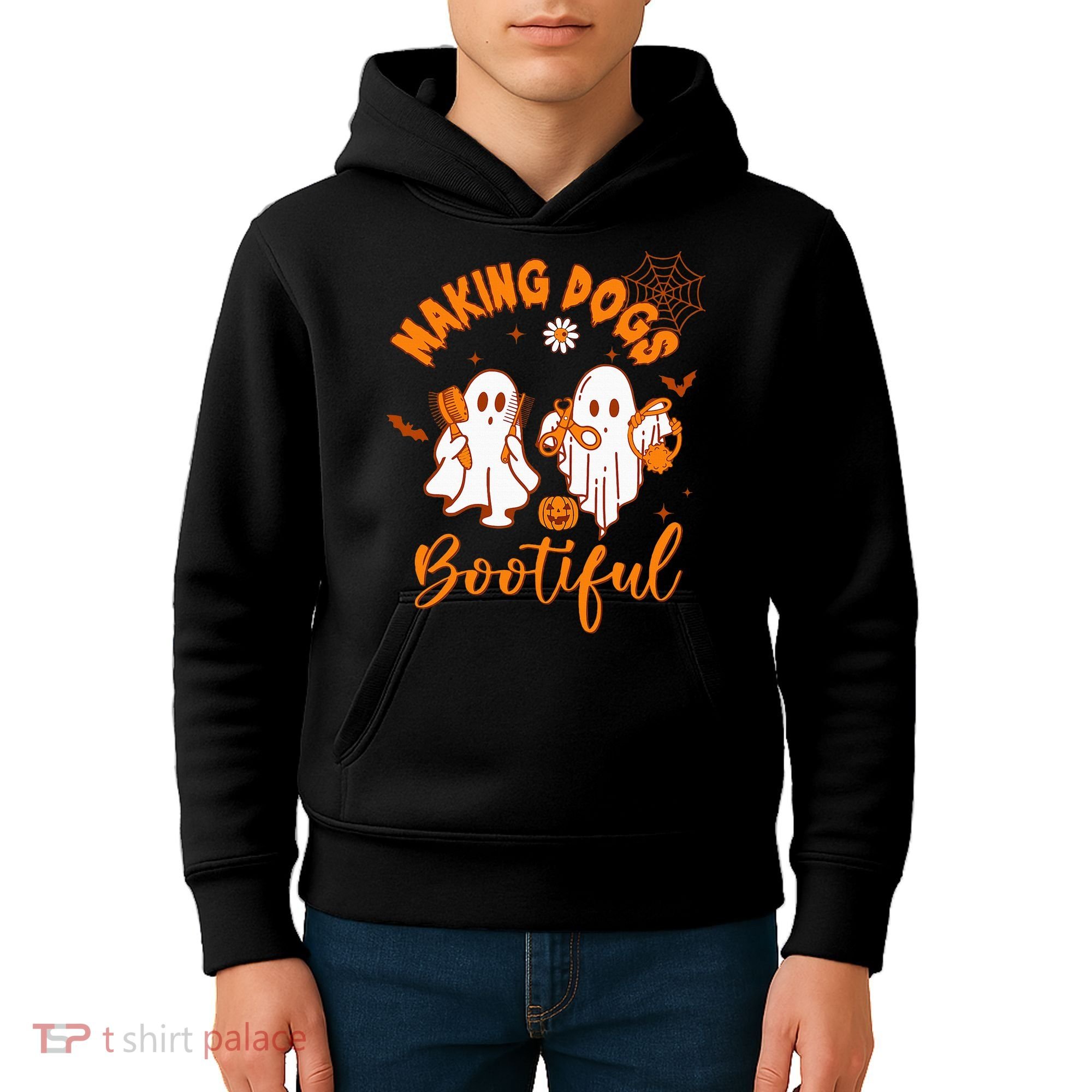 Making Dogs Bootiful Funny Halloween Dog Grooming Groomer Kids Hoodie