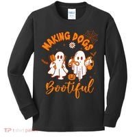 Making Dogs Bootiful Funny Halloween Dog Grooming Groomer Kids Long Sleeve Shirt thumb 0