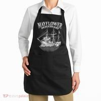 Mayflower Descendant Boat History Gift Usa Pilgrim Fathers Apron thumb 2