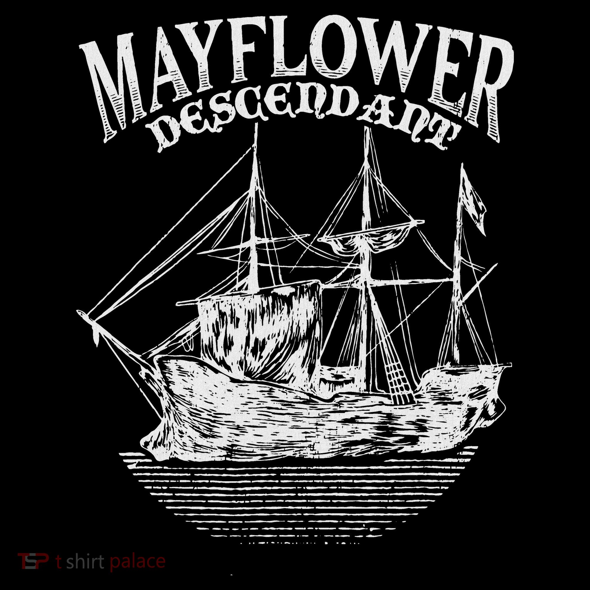Mayflower Descendant Boat History Gift Usa Pilgrim Fathers Sweatshirt