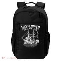 Mayflower Descendant Boat History Gift Usa Pilgrim Fathers Backpack thumb 0