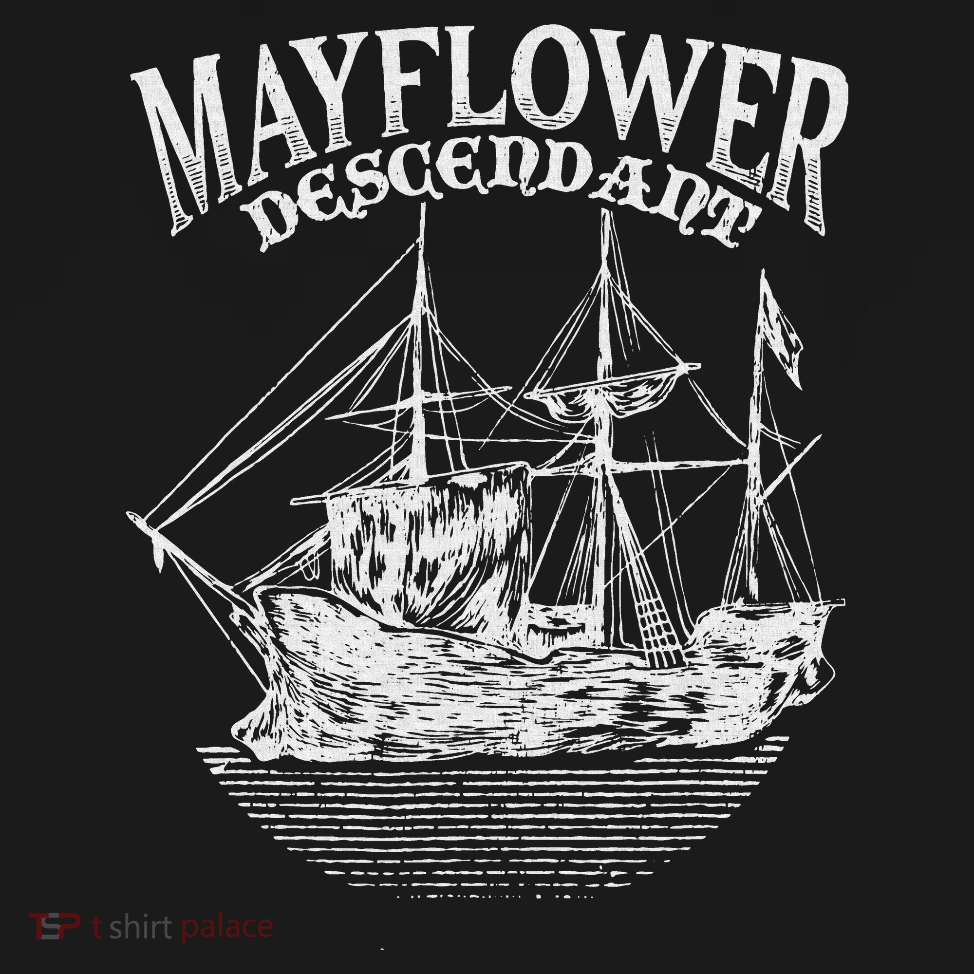 Mayflower Descendant Boat History Gift Usa Pilgrim Fathers Backpack