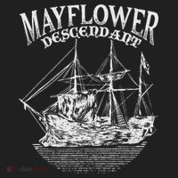 Mayflower Descendant Boat History Gift Usa Pilgrim Fathers Tumbler thumb 3