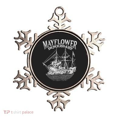 Mayflower Descendant Boat History Gift Usa Pilgrim Fathers Ornament