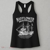 Mayflower Descendant Boat History Gift Usa Pilgrim Fathers Women's Tank Top thumb 3