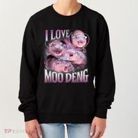Moo Deng Baby Pygmy Hippos Thailand Women's Sweatshirt thumb 0