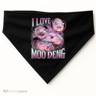 Moo Deng Baby Pygmy Hippos Thailand USA-Made Doggie Bandana