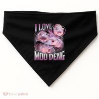 Moo Deng Baby Pygmy Hippos Thailand USA-Made Doggie Bandana thumb 0