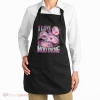 Moo Deng Baby Pygmy Hippos Thailand Apron thumb 2