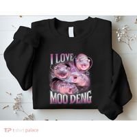 Moo Deng Baby Pygmy Hippos Thailand Sweatshirt thumb 2