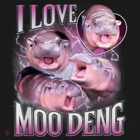 Moo Deng Baby Pygmy Hippos Thailand Sweatshirt thumb 3