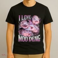 Moo Deng Baby Pygmy Hippos Thailand T-Shirt thumb 3