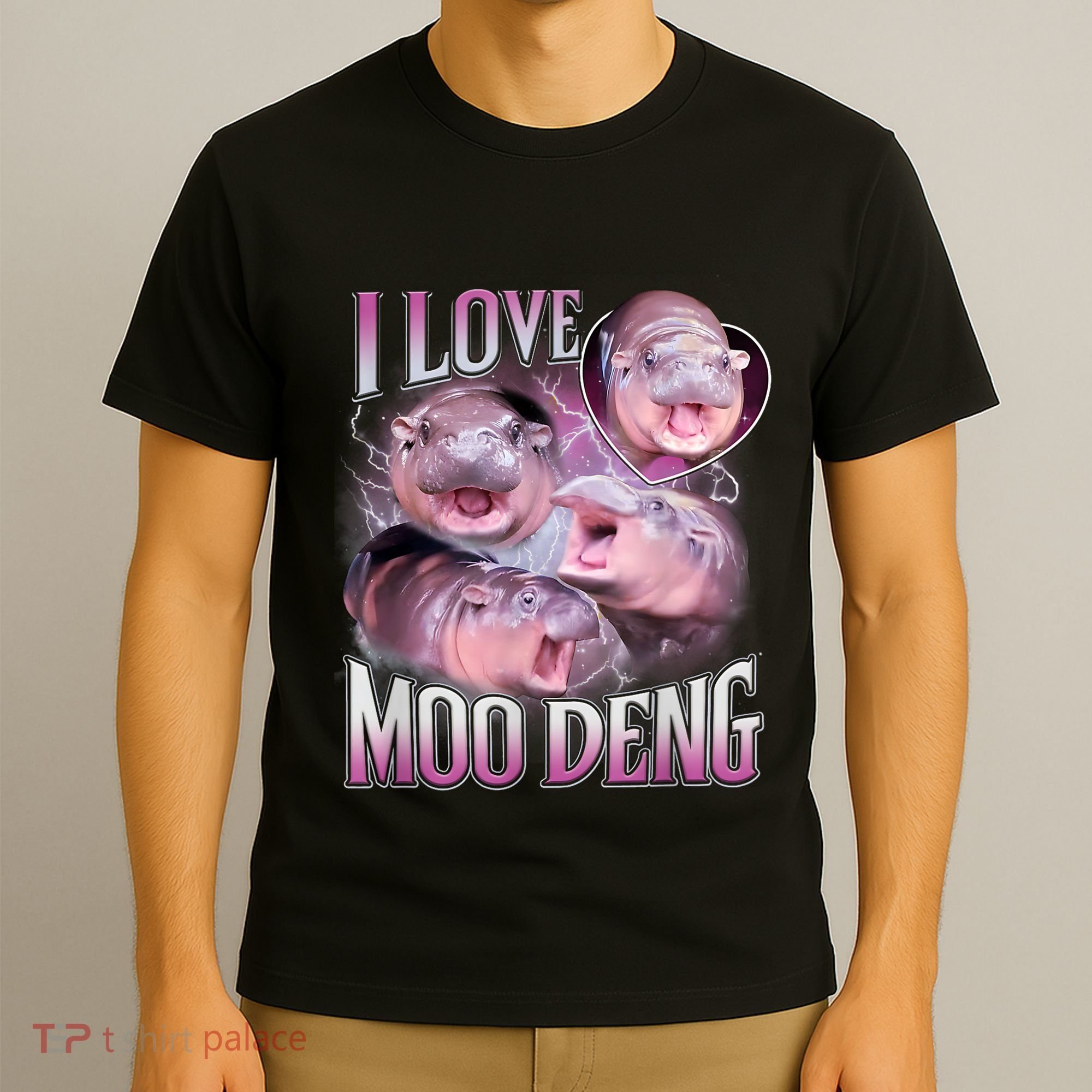 Moo Deng Baby Pygmy Hippos Thailand T-Shirt