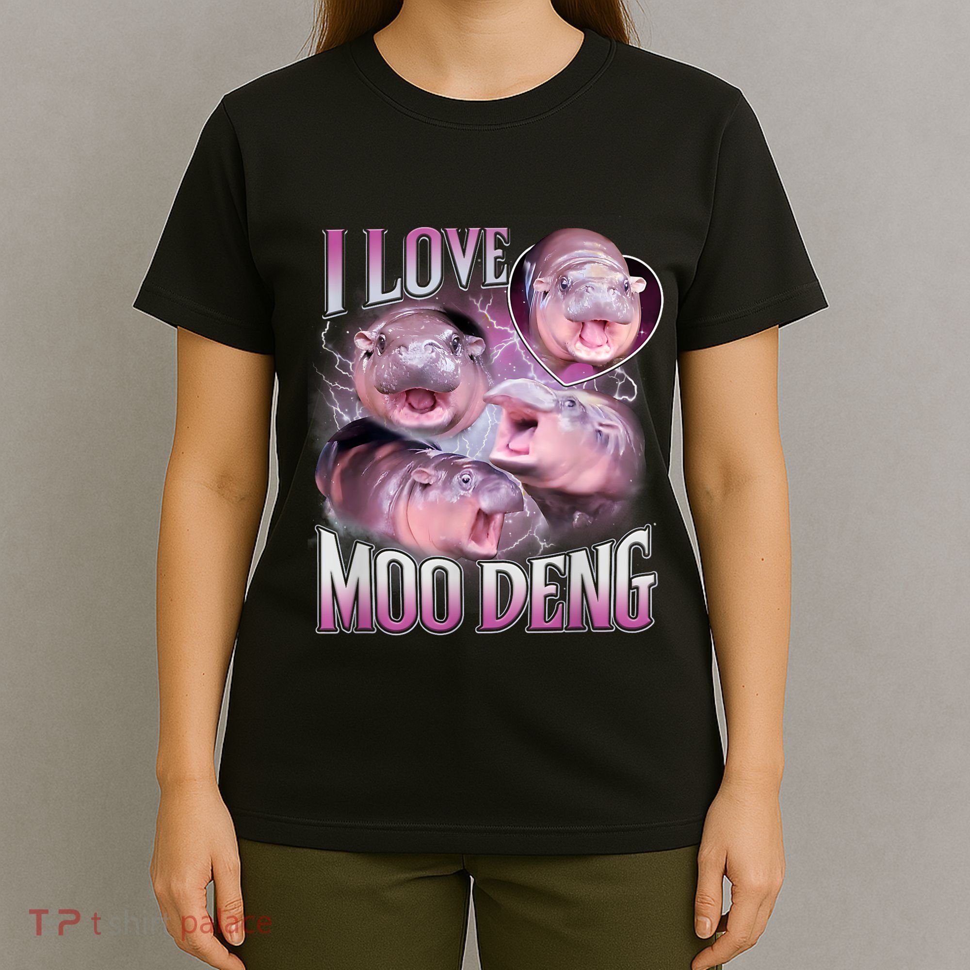 Moo Deng Baby Pygmy Hippos Thailand T-Shirt