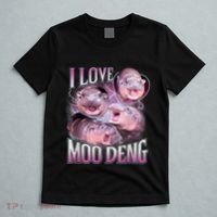 Moo Deng Baby Pygmy Hippos Thailand T-Shirt thumb 5