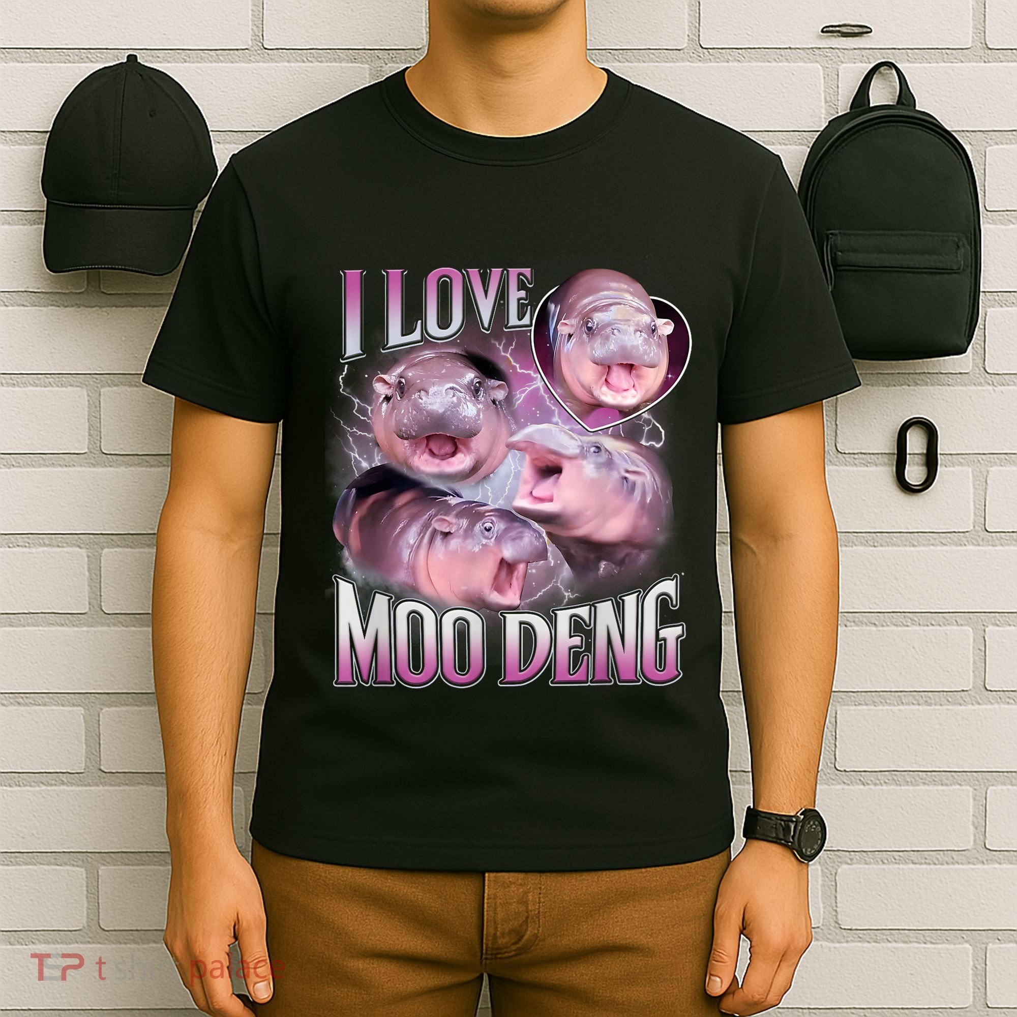 Moo Deng Baby Pygmy Hippos Thailand T-Shirt