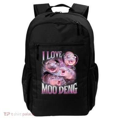 Moo Deng Baby Pygmy Hippos Thailand Backpack