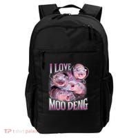 Moo Deng Baby Pygmy Hippos Thailand Backpack thumb 0