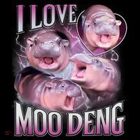 Moo Deng Baby Pygmy Hippos Thailand Bucket Hat thumb 4