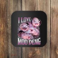 Moo Deng Baby Pygmy Hippos Thailand Coaster thumb 0