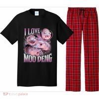 Moo Deng Baby Pygmy Hippos Thailand Pajama Set thumb 0