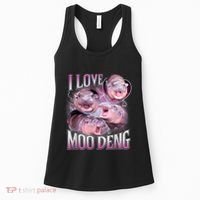 Moo Deng Baby Pygmy Hippos Thailand Women's Tank Top thumb 0